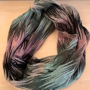 Teal and Purple Infinity Scarf